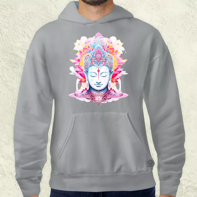 Pszichedelikus Buddha v10 férfi pulóver