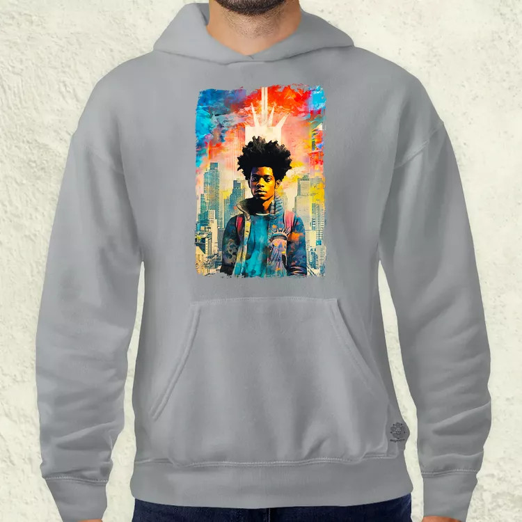 NYC napfelkelte Basquiat graffiti v4 férfi pulóver