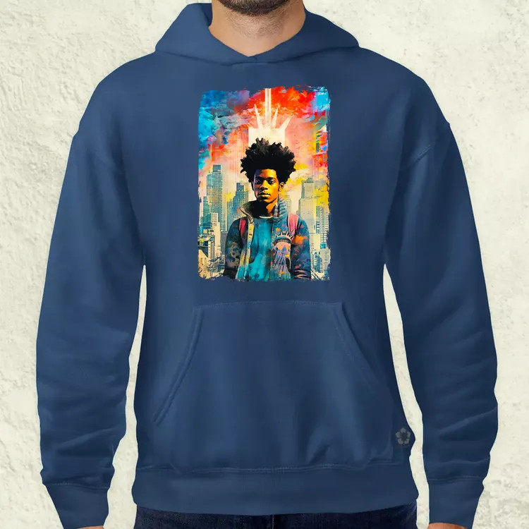 NYC napfelkelte Basquiat graffiti v4 férfi pulóver