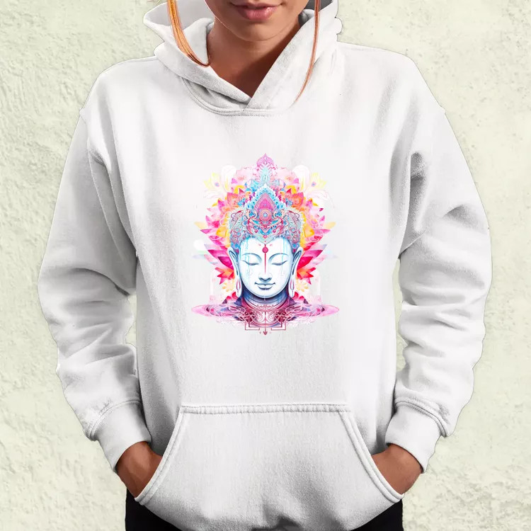 Pszichedelikus Buddha v10 női pulóver