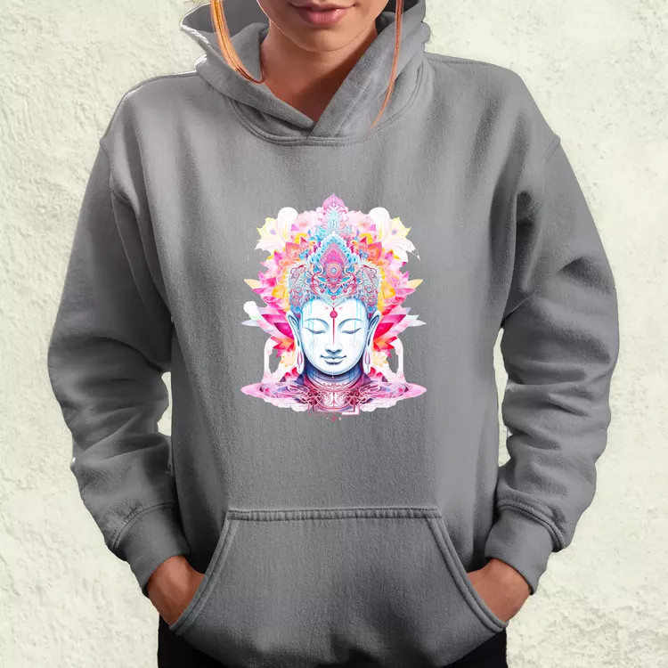 Pszichedelikus Buddha v10 női pulóver