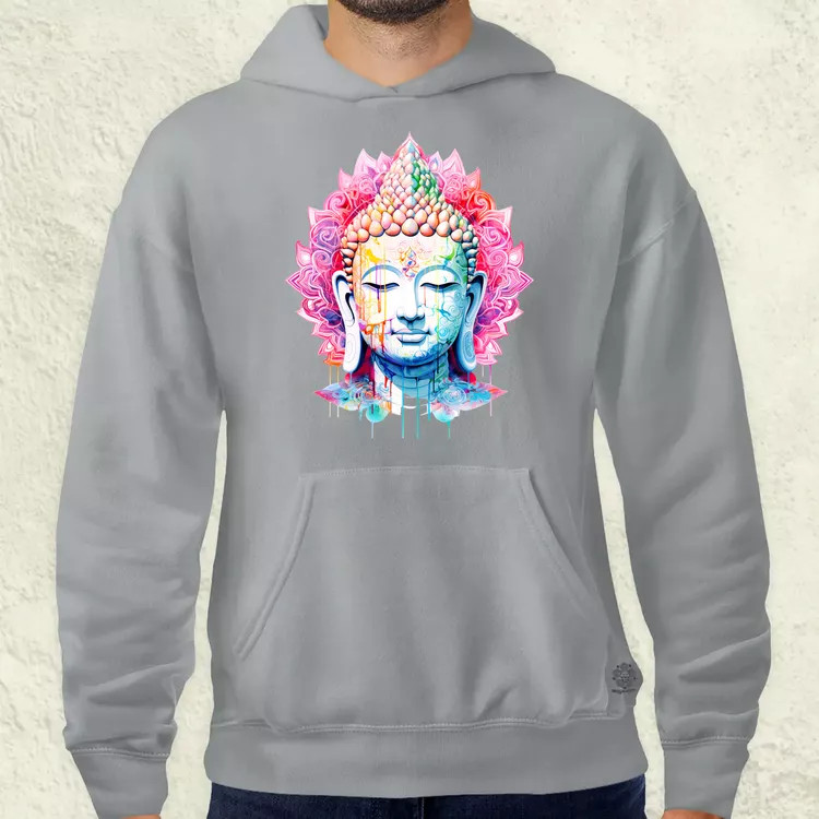 Pszichedelikus Buddha v11 férfi pulóver