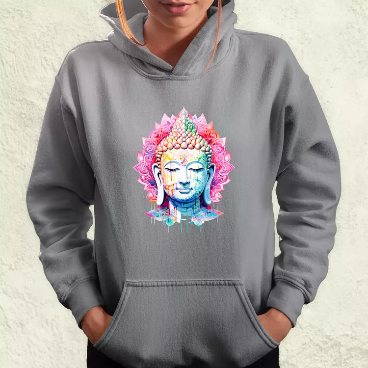 Pszichedelikus Buddha v11 női pulóver