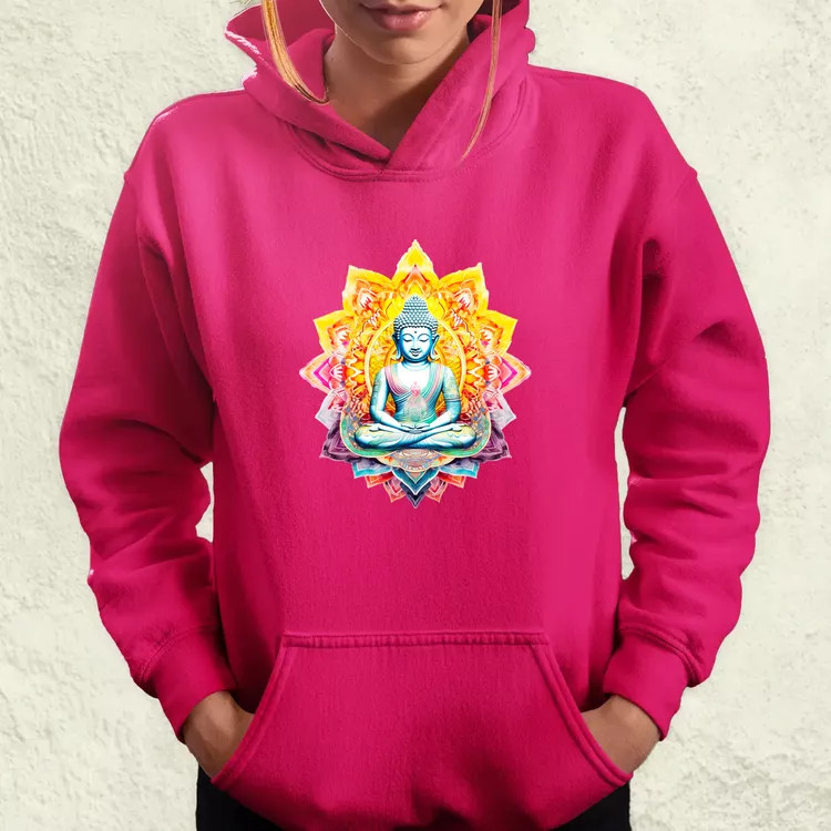 Pszichedelikus Buddha v3 női pulóver