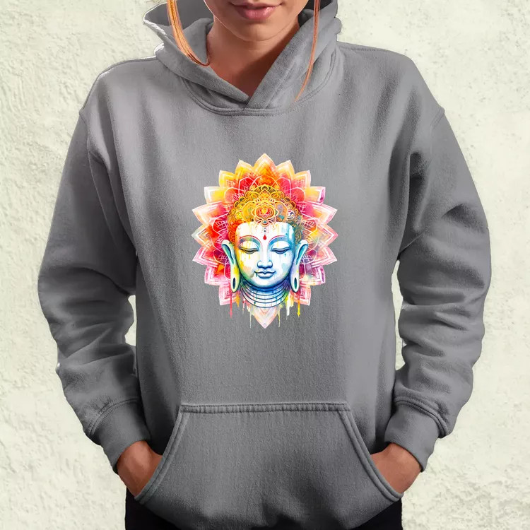 Pszichedelikus Buddha v5 női pulóver