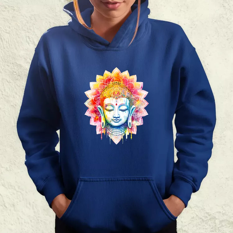 Pszichedelikus Buddha v5 női pulóver
