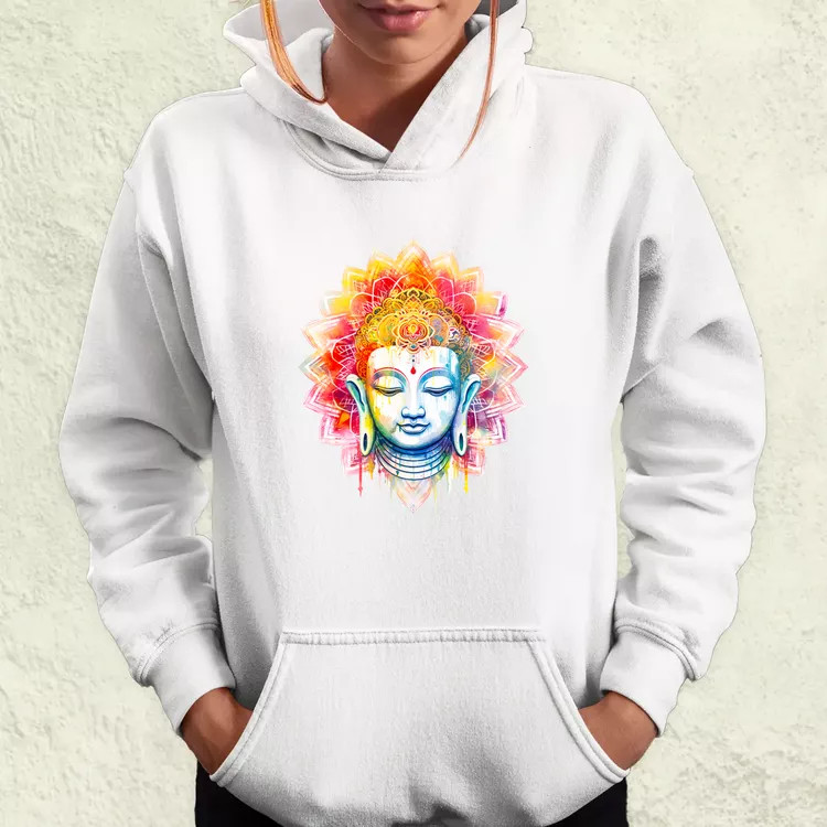 Pszichedelikus Buddha v5 női pulóver