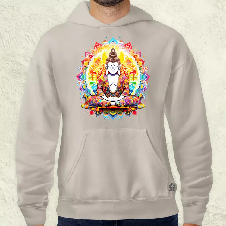 Pszichedelikus Buddha v9 férfi pulóver