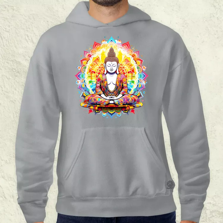 Pszichedelikus Buddha v9 férfi pulóver