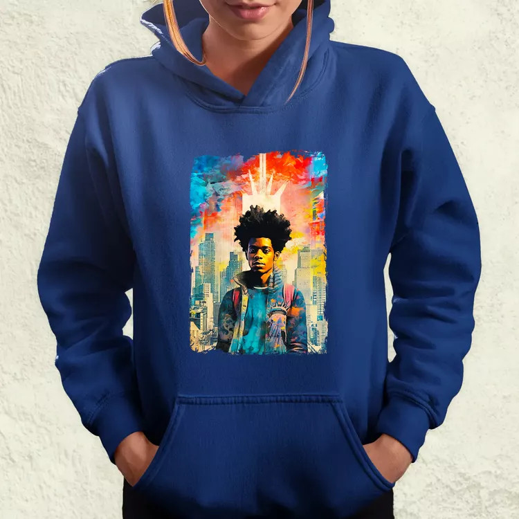 NYC napfelkelte Basquiat graffiti v4 női pulóver