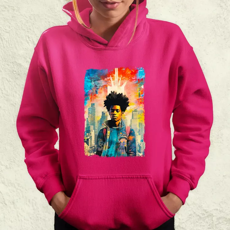 NYC napfelkelte Basquiat graffiti v4 női pulóver