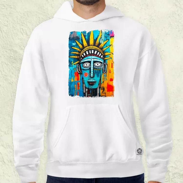 NYC napfelkelte Basquiat graffiti v5 férfi pulóver