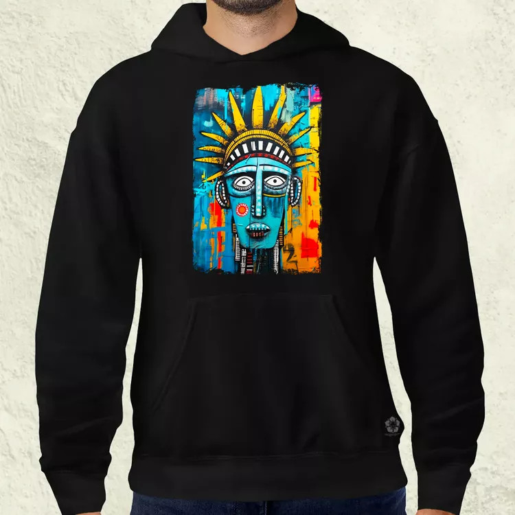 NYC napfelkelte Basquiat graffiti v5 férfi pulóver