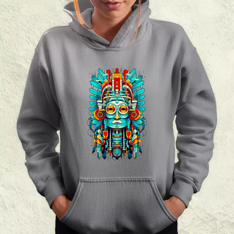 Pszichedelikus totem maszk v2 női pulóver