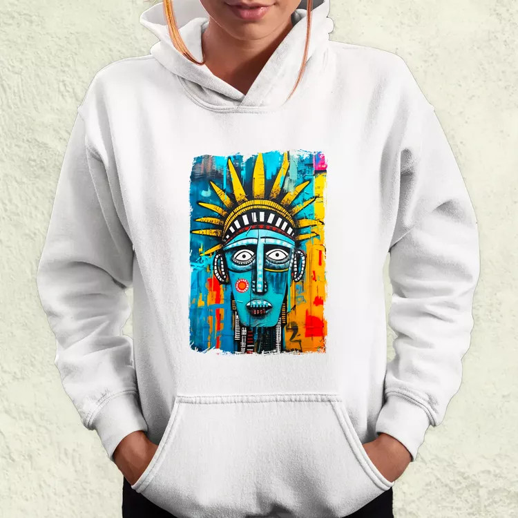 NYC napfelkelte Basquiat graffiti v5 női pulóver