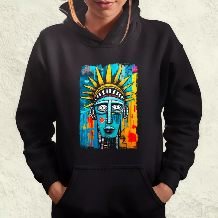 NYC napfelkelte Basquiat graffiti v5 női pulóver