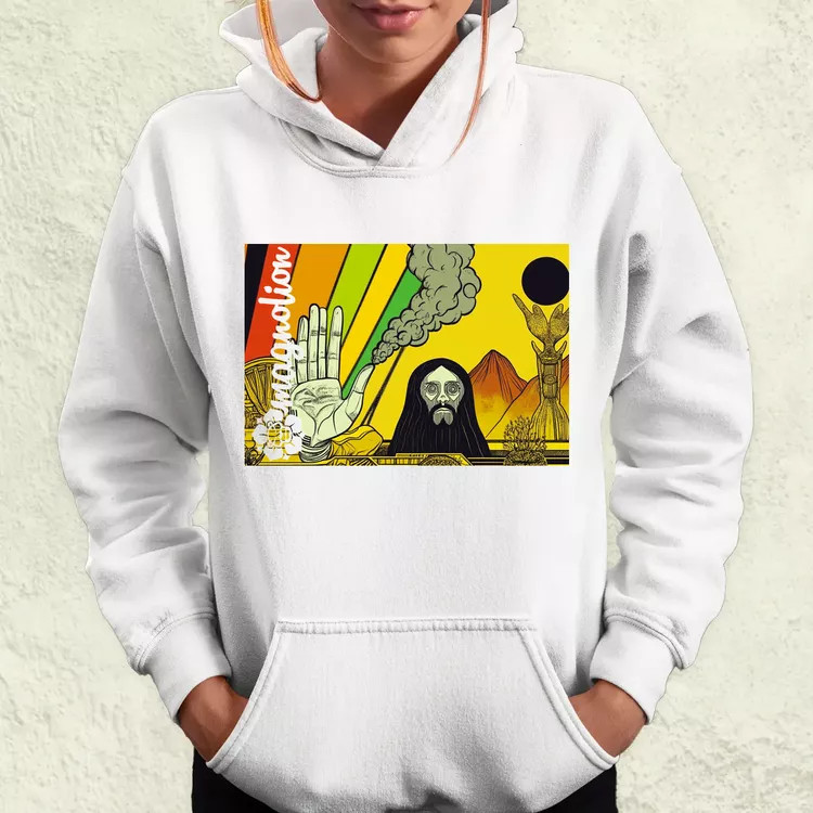Spirituális béke v19 női pulóver