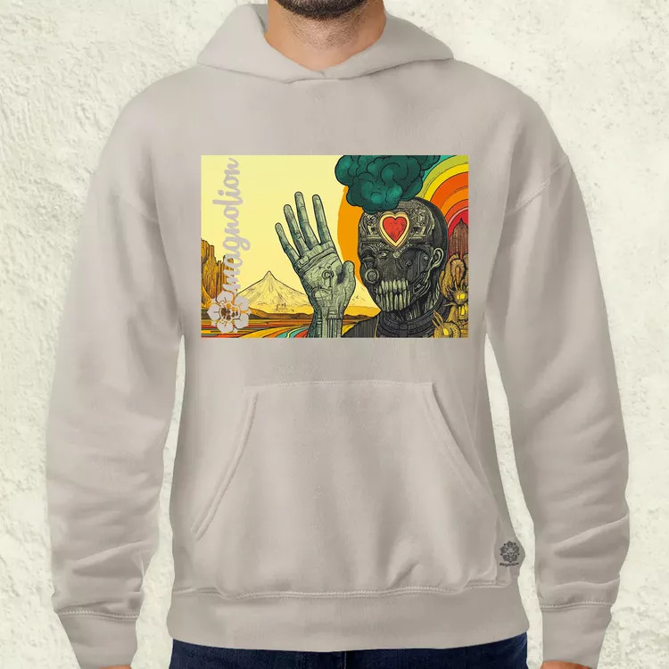 Spirituális béke v2 férfi pulóver