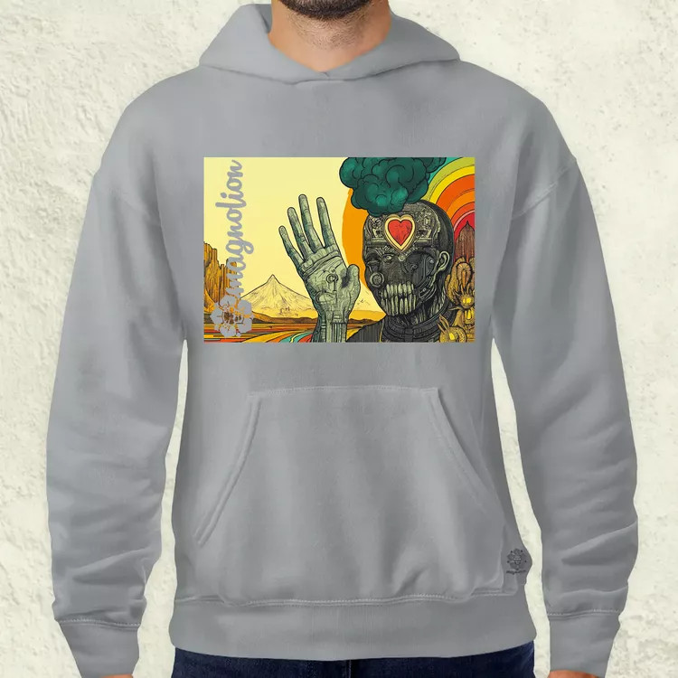 Spirituális béke v2 férfi pulóver