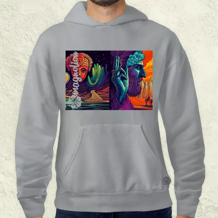 Spirituális béke v20 férfi pulóver