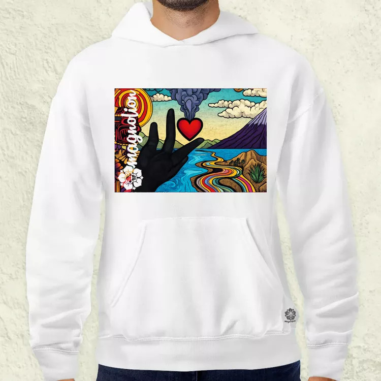 Spirituális béke v21 férfi pulóver