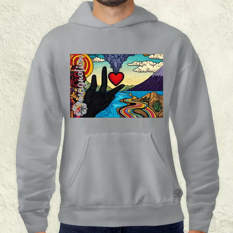 Spirituális béke v21 férfi pulóver
