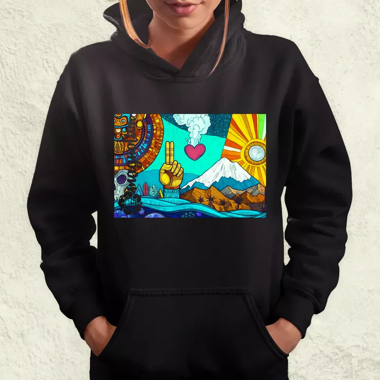 Spirituális béke v25 női pulóver