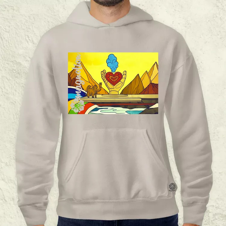 Spirituális béke v3 férfi pulóver
