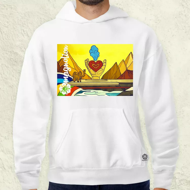 Spirituális béke v3 férfi pulóver