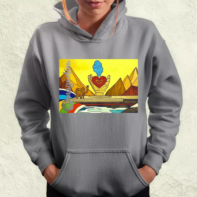 Spirituális béke v3 női pulóver