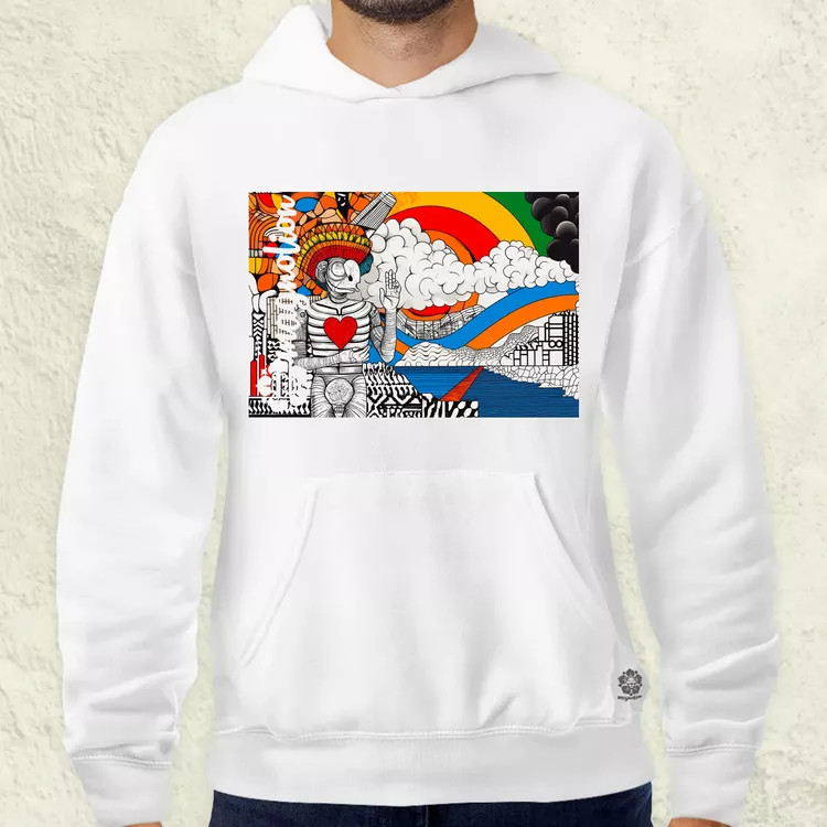 Spirituális béke v6 férfi pulóver