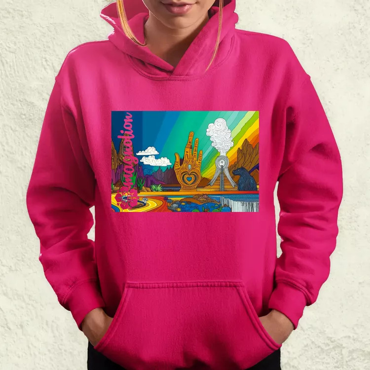 Spirituális béke v8 női pulóver