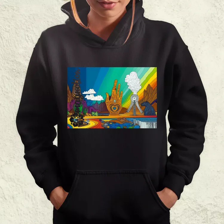 Spirituális béke v8 női pulóver