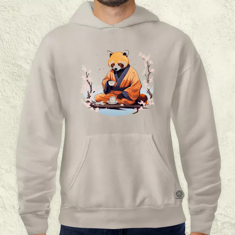 Vörös panda teázik v1 férfi pulóver
