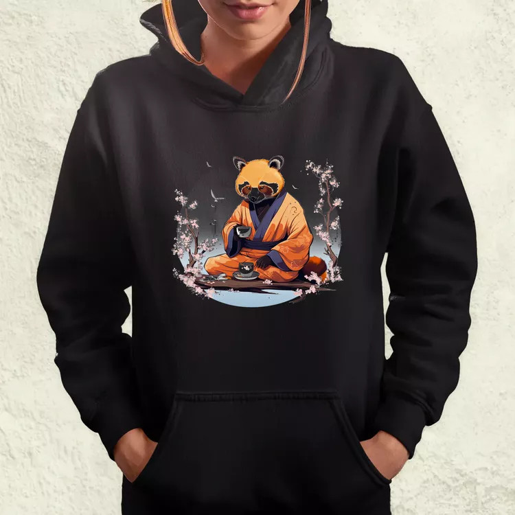 Vörös panda teázik v1 női pulóver
