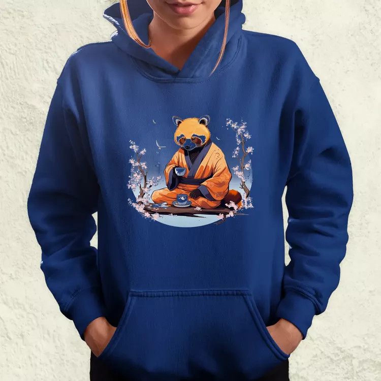 Vörös panda teázik v1 női pulóver