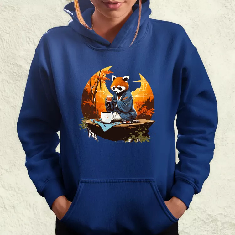 Vörös panda teázik v4 női pulóver