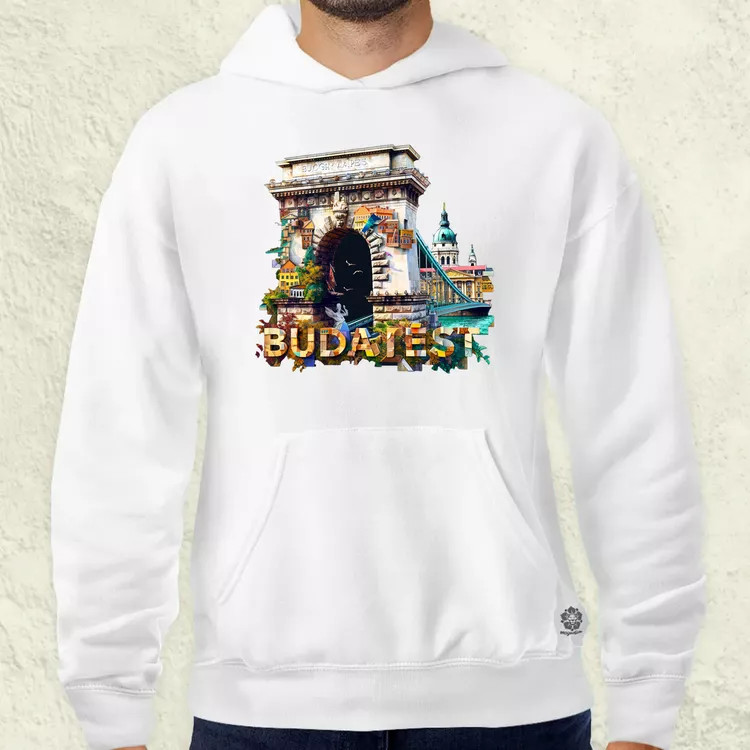 Budapest absztrakt v16 férfi pulóver