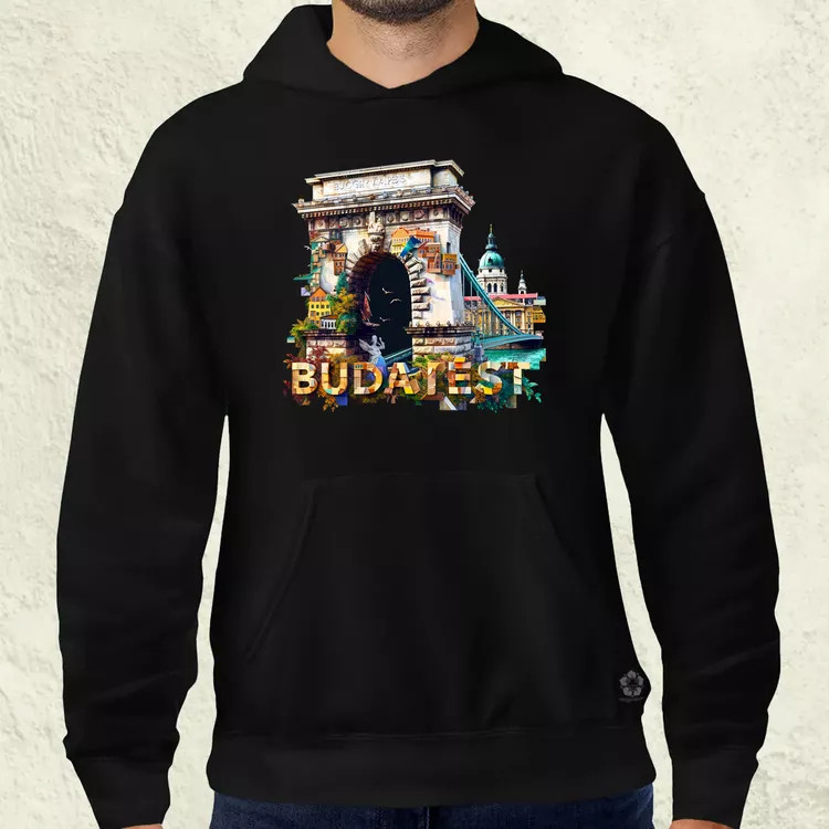 Budapest absztrakt v16 férfi pulóver