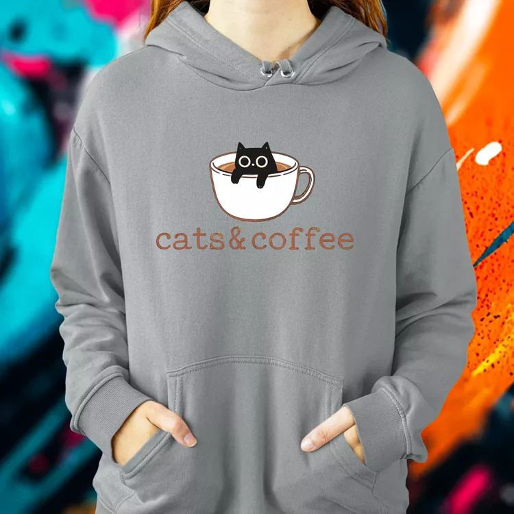 Cats and Coffee női pulóver