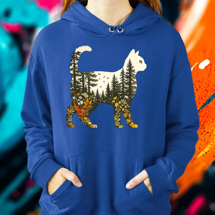 Cica és természet női pulóver