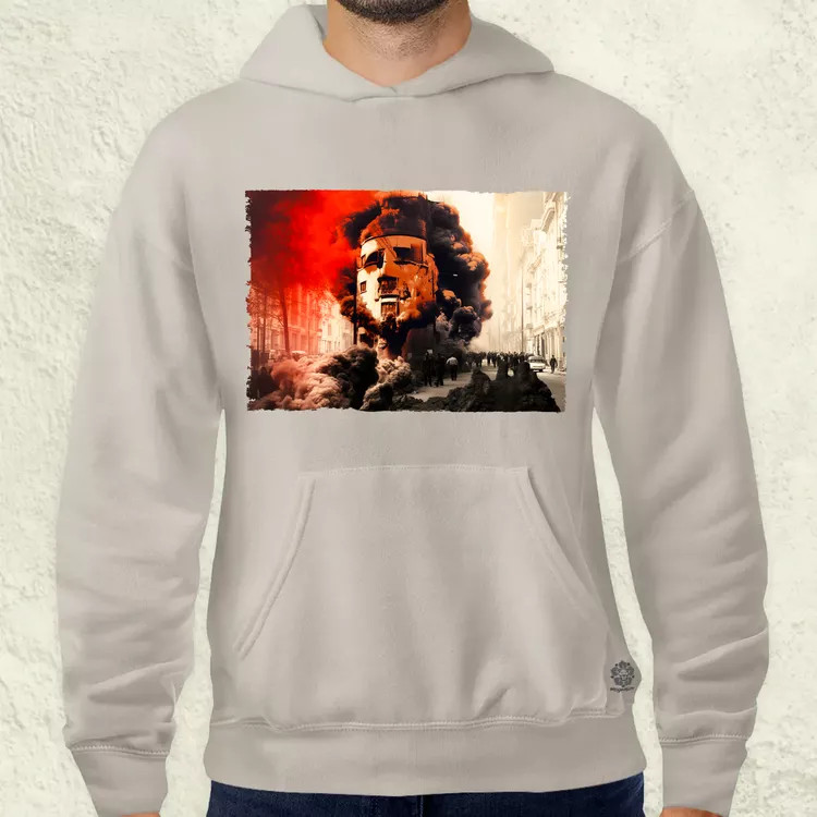 Pareidolia Che Guevara város fantázia v2 férfi pulóver