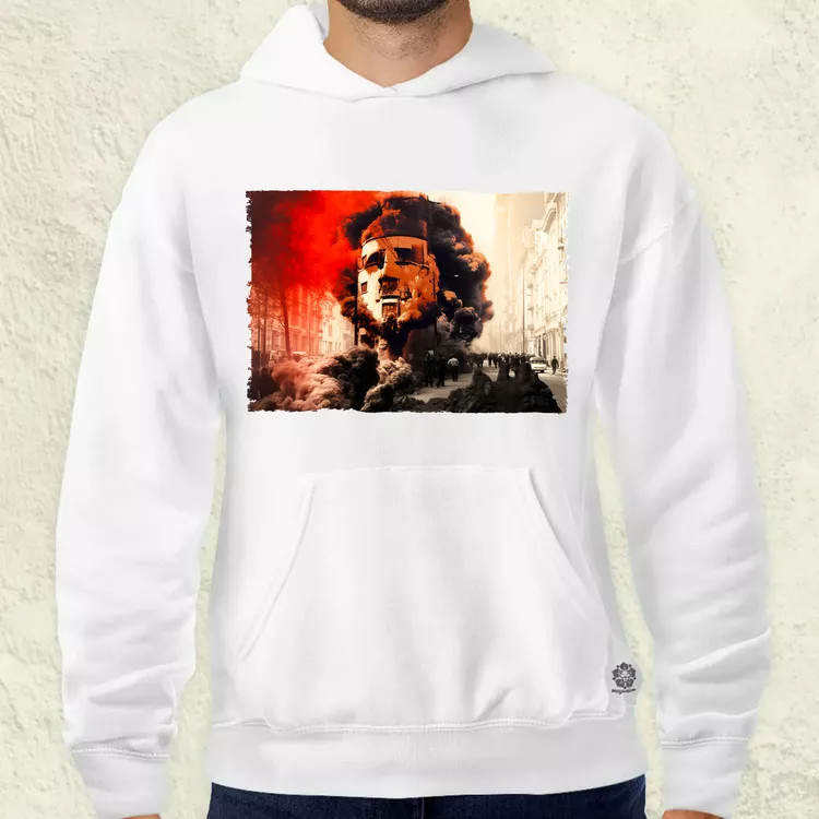 Pareidolia Che Guevara város fantázia v2 férfi pulóver