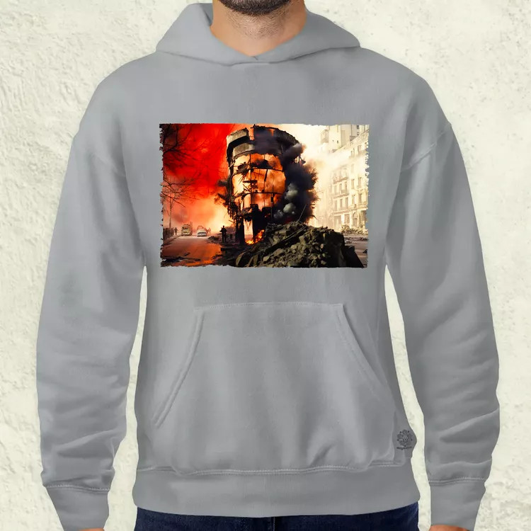 Pareidolia Che Guevara város fantázia v3 férfi pulóver