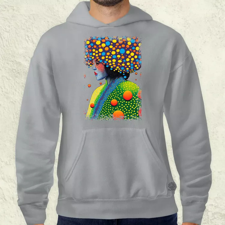 Pointillizmus a hidegben férfi pulóver