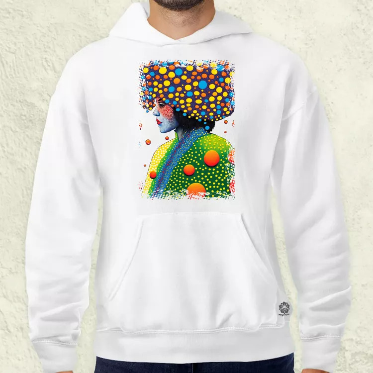 Pointillizmus a hidegben férfi pulóver