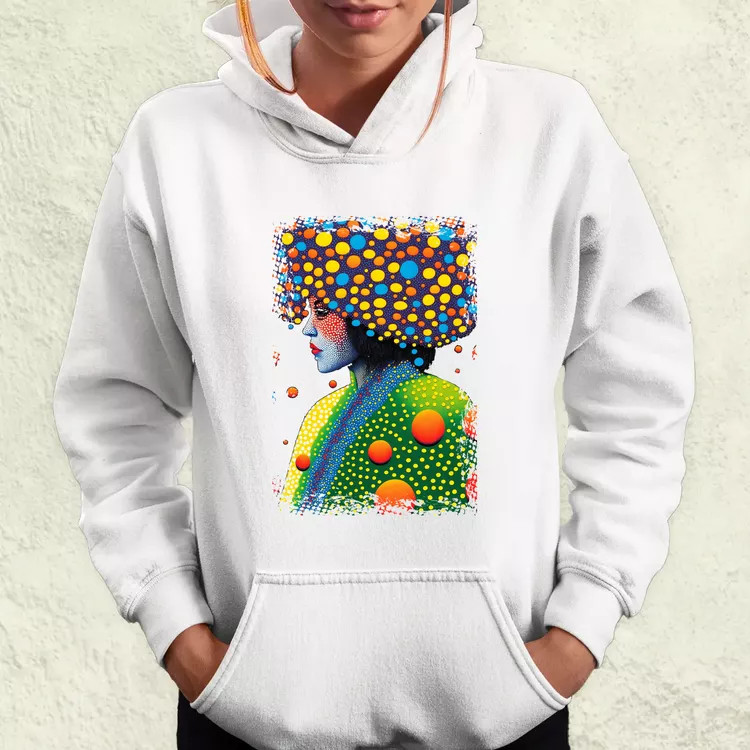 Pointillizmus a hidegben női pulóver