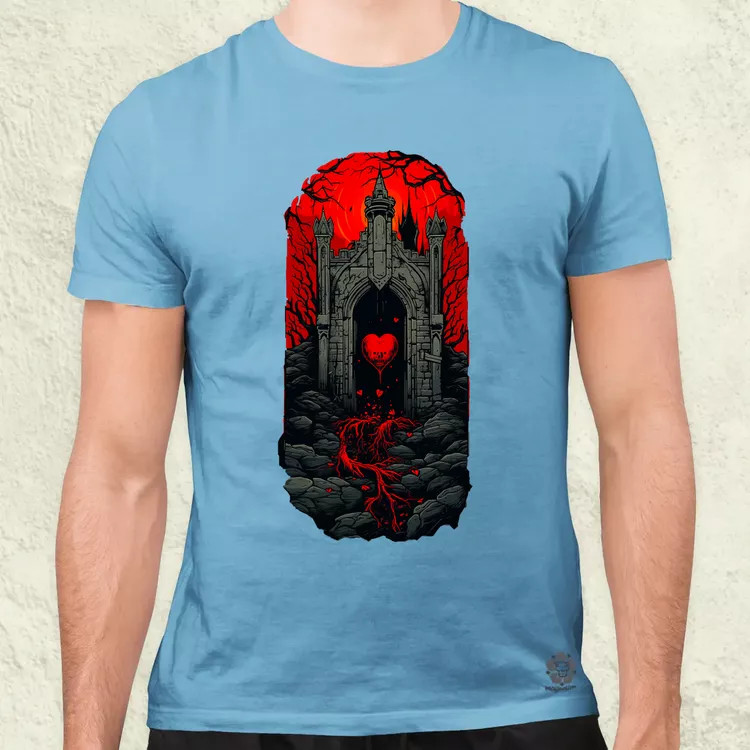 Pixelart kripta fantázia v2 férfi póló