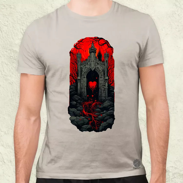 Pixelart kripta fantázia v2 férfi póló