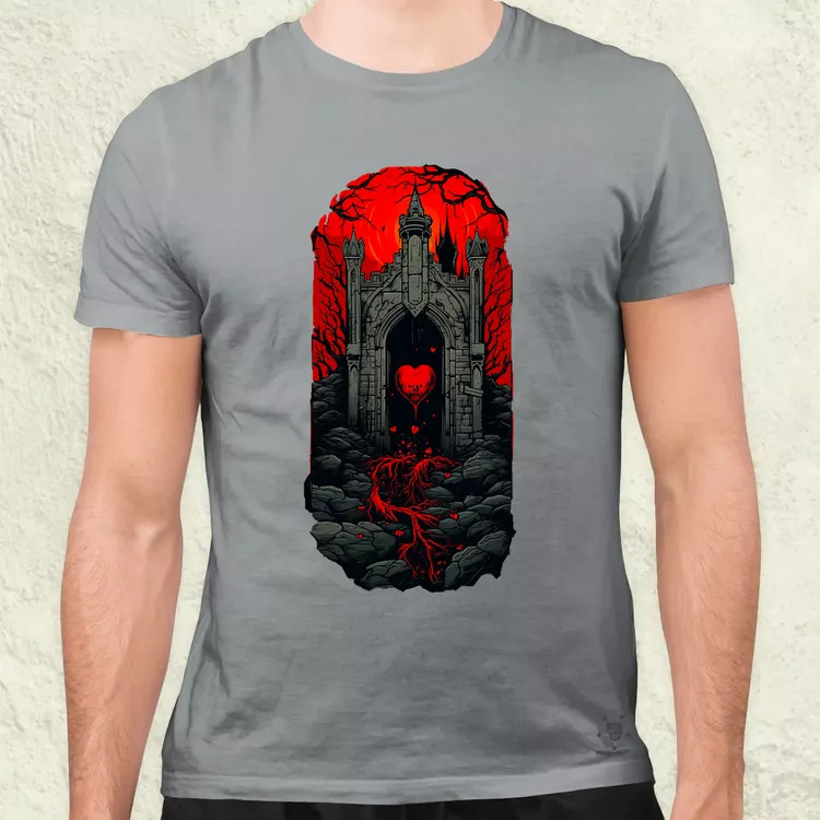 Pixelart kripta fantázia v2 férfi póló